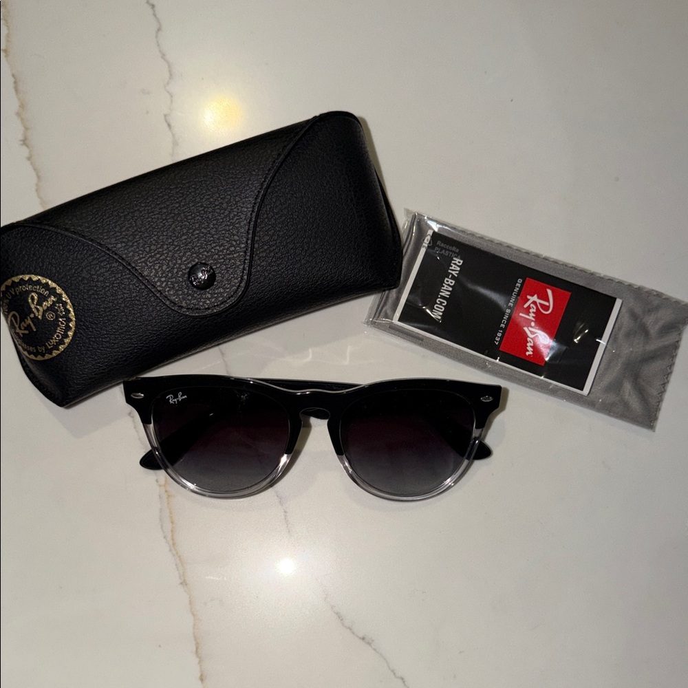 Ray-Ban Black Gradient Sunglasses with Case